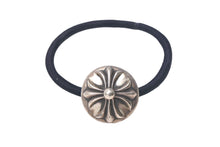 Load image into Gallery viewer, CHROME HEARTS クロムハーツ ヘアアクセサリー クロスボールボタンヘアゴム 重量15.6 シルバー925 美品 中古 4c067805