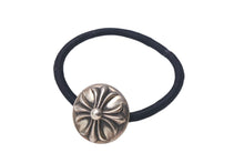 Load image into Gallery viewer, CHROME HEARTS クロムハーツ ヘアアクセサリー クロスボールボタンヘアゴム 重量15.6 シルバー925 美品 中古 4c067805
