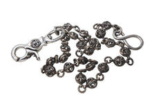 Load image into Gallery viewer, CHROME HEARTS クロムハーツ 1クリップロング #2BSフレアボール ウォレットチェーン シルバー シルバー925 美品 中古 4c067811