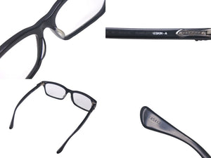 CHROMEHEARTS クロムハーツ RUMPLEFORESKIN-A メガネ サングラス プラスチック シルバー925 ブラック 美品 中古 4c067814
