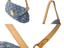 Load image into Gallery viewer, LouisVuitton ルイヴィトン ミニプリーティ ハンドバッグ M95050 モノグラムデニム ゴールド金具 ブルー 美品 中古 4c067815lv