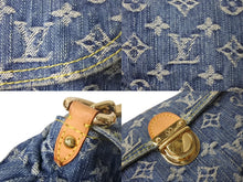 Load image into Gallery viewer, LouisVuitton ルイヴィトン ミニプリーティ ハンドバッグ M95050 モノグラムデニム ゴールド金具 ブルー 美品 中古 4c067815lv