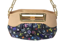 Load image into Gallery viewer, 極美品 LOUIS VUITTON ルイヴィトン ジュディPMノワール 2WAY M40258 PVC ヌメ革 ゴールド金具 ブラック マルチカラー 村上隆 中古 4c067817