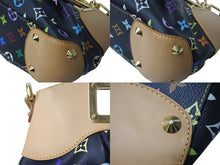 Load image into Gallery viewer, 極美品 LOUIS VUITTON ルイヴィトン ジュディPMノワール 2WAY M40258 PVC ヌメ革 ゴールド金具 ブラック マルチカラー 村上隆 中古 4c067817