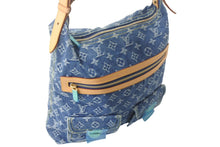 画像をギャラリービューアに読み込む, 新品未使用 LOUIS VUITTON ルイ ヴィトン バギーGM ショルダーバッグ M95048 モノグラムデニム ブルー ベージュ 中古 4c067820