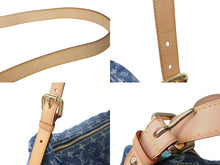 画像をギャラリービューアに読み込む, 新品未使用 LOUIS VUITTON ルイ ヴィトン バギーGM ショルダーバッグ M95048 モノグラムデニム ブルー ベージュ 中古 4c067820