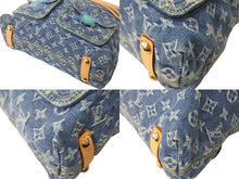 画像をギャラリービューアに読み込む, 新品未使用 LOUIS VUITTON ルイ ヴィトン バギーGM ショルダーバッグ M95048 モノグラムデニム ブルー ベージュ 中古 4c067820