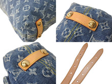 画像をギャラリービューアに読み込む, 新品未使用 LOUIS VUITTON ルイ ヴィトン バギーGM ショルダーバッグ M95048 モノグラムデニム ブルー ベージュ 中古 4c067820
