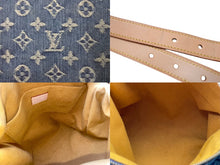 画像をギャラリービューアに読み込む, 新品未使用 LOUIS VUITTON ルイ ヴィトン バギーGM ショルダーバッグ M95048 モノグラムデニム ブルー ベージュ 中古 4c067820