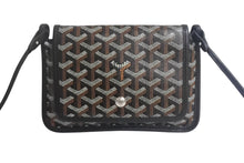 Load image into Gallery viewer, 新品未使用 Goyard ゴヤール プリュメ ポーチウォレット ショルダーバッグ ゴヤールディンキャンバス ブラック 中古 4c067828