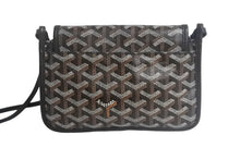Load image into Gallery viewer, 新品未使用 Goyard ゴヤール プリュメ ポーチウォレット ショルダーバッグ ゴヤールディンキャンバス ブラック 中古 4c067828