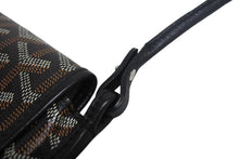 Load image into Gallery viewer, 新品未使用 Goyard ゴヤール プリュメ ポーチウォレット ショルダーバッグ ゴヤールディンキャンバス ブラック 中古 4c067828
