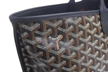 Load image into Gallery viewer, 新品未使用 GOYARD ゴヤール アンジュPM トートバッグ PVC レザー ヘリンボーン ブラック 中古 4c067829