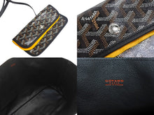 Load image into Gallery viewer, 新品未使用 GOYARD ゴヤール アンジュPM トートバッグ PVC レザー ヘリンボーン ブラック 中古 4c067829