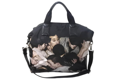Dior homme ディオールオム 2WAYバッグ トートバッグ ショルダーバック 総柄 DAN WITZ ダン・ウィッツ モッシュピット 美品 中古 4c067831