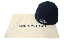 Load image into Gallery viewer, 新品未使用品 LouisVuitton ルイヴィトン セーラーハット 帽子 M7499L イタリア製 コットン ブラック ホワイト 中古 4c067858