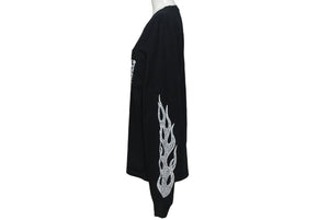CHROME HEARTS クロムハーツ 長袖シャツ ロンT 2212 304 0226 サイズS コットン ブラック ホワイト 良品 中古 4c067882