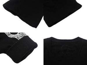 CHROME HEARTS クロムハーツ 長袖シャツ ロンT 2212 304 0226 サイズS コットン ブラック ホワイト 良品 中古 4c067882