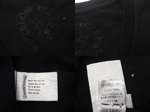 CHROME HEARTS クロムハーツ 長袖シャツ ロンT 2212 304 0226 サイズS コットン ブラック ホワイト 良品 中古 4c067882
