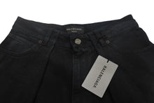 Load image into Gallery viewer, BALENCIAGA バレンシアガ デニムパンツ 23AW DOUBLE TROUSERS 767983 XSサイズ ブラック 美品 中古 4c067885