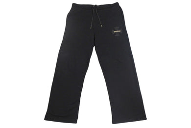 CHROME HEARTS クロムハーツ スウェットパンツ スクロールラベルCH クロスレザーパッチ 2214-304-9000 Lサイズ ブラック 美品 中古 4c067886