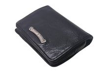 Load image into Gallery viewer, CHROME HEARTS クロムハーツ ジョーイスクロールウォレット 二つ折り財布 2246 304 0153 0900 レザー ブラック 美品 中古 4c067889