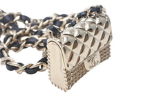 Load image into Gallery viewer, 極美品 CHANEL シャネル ネックレス AB6135 バッグ型ロングネックレス ペンダント ゴールド ブラック 中古 4c067894