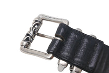 Load image into Gallery viewer, CHROME HEARTS クロムハーツ 3ピース ケルティックローラーベルト レザー シルバ−925 サイズ30 美品 中古 4c067896