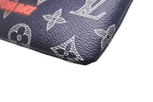 Load image into Gallery viewer, LOUIS VUITTON ルイヴィトン ポシェット アポロPM モノグラムネオン ポーチ アップサイドダウン M62898 ネイビー 美品 中古 4c067897