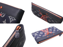 Load image into Gallery viewer, LOUIS VUITTON ルイヴィトン ポシェット アポロPM モノグラムネオン ポーチ アップサイドダウン M62898 ネイビー 美品 中古 4c067897