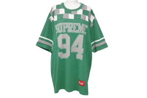 SUPREME シュプリーム ゲームシャツ 半袖 グリーン L 新品未使用 Supreme シュプリーム パッチワーク 半袖Tシャツ