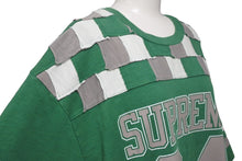 画像をギャラリービューアに読み込む, 未使用 Supreme シュプリーム パッチワーク 半袖Tシャツ フットボールサイズL グリーン グレー ホワイト 中古 4c067907 