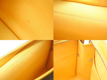 Load image into Gallery viewer, GOYARD ゴヤール ジュバンスMM ポーチ クラッチバッグ ゴヤールディンキャンバス カーフスキン イエロー 美品 中古 4c067912