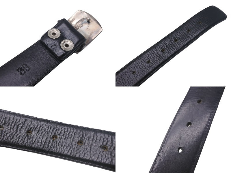 CHROME HEARTS 925シルバー ベルトバックル クロムハーツ ダガー シルバー バックル with 1.5 in レザー