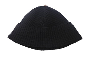 CHROME HEARTS クロムハーツ ビーニー ニット帽 フリーサイズ シルバー金具 ブラック 美品 中古 4c067918