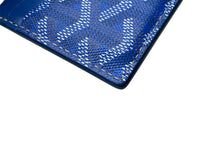 画像をギャラリービューアに読み込む, GOYARD ゴヤール サンシュルピス カードケース STSULPPMLTY10CL10X レザー PVC ブルー 美品 中古 4c067947
