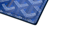 画像をギャラリービューアに読み込む, GOYARD ゴヤール サンシュルピス カードケース STSULPPMLTY10CL10X レザー PVC ブルー 美品 中古 4c067947
