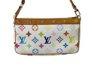 LOUIS VUITTON ルイヴィトン ポシェット アクセソワール アクセサリーポーチ M92649 モノグラム マルチカラー 村上隆 美品 中古 4c067953