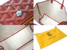 画像をギャラリービューアに読み込む, 新品未使用 GOYARD ゴヤール サンルイPM トートバッグ レッド スヌーピーコラボ PVC×レザー STLOUIPMLTY02CL02P 中古 4c067980
