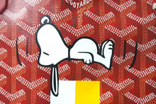 画像をギャラリービューアに読み込む, 新品未使用 GOYARD ゴヤール サンルイPM トートバッグ レッド スヌーピーコラボ PVC×レザー STLOUIPMLTY02CL02P 中古 4c067980