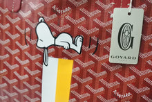 画像をギャラリービューアに読み込む, 新品未使用 GOYARD ゴヤール サンルイPM トートバッグ レッド スヌーピーコラボ PVC×レザー STLOUIPMLTY02CL02P 中古 4c067980