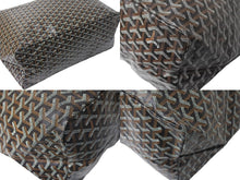 Load image into Gallery viewer, Brand new, unused Goyard Saint Louis XXL tote bag in herringbone PVC-coated canvas and leather in black and brown. Pre-owned. Item number 4c067981 