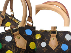 極美品 LouisVuitton ルイヴィトン 草間彌生 モノグラム スピーディ バンドリエール25 2WAYバッグ マルチカラー M46433 中古 4c067985