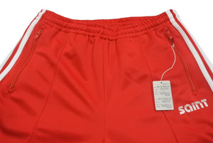 SAINT MICHAEL セントマイケル トラックパンツ SM-YS1-0000-075 サイズL レッド ホワイト ポリエステル 中古 4c067991 