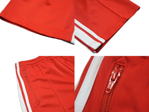 SAINT MICHAEL セントマイケル トラックパンツ SM-YS1-0000-075 サイズL レッド ホワイト ポリエステル 中古 4c067991 