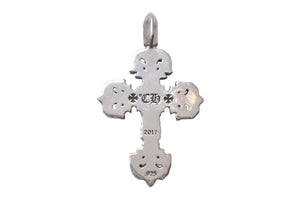 新品未使用 CHROME HEARTS クロムハーツ タイニー フィリグリークロス ペンダント SV925 シルバー 中古 4c068001