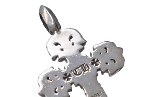 新品未使用 CHROME HEARTS クロムハーツ タイニー フィリグリークロス ペンダント SV925 シルバー 中古 4c068001