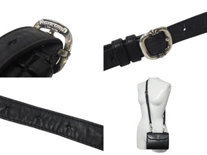 CHROME HEARTS クロムハーツ BSフレア ドッグアダムス オーダー品 ショルダーバッグ 2WAYバッグ レザー シルバー925 美品 中古 4c068002
