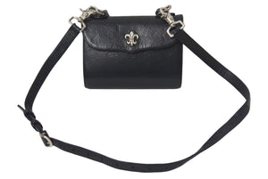 CHROME HEARTS クロムハーツ BSフレア ドッグアダムス オーダー品 ショルダーバッグ 2WAYバッグ レザー シルバー925 美品 中古 4c068002