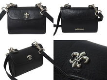 画像をギャラリービューアに読み込む, CHROME HEARTS クロムハーツ BSフレア ドッグアダムス オーダー品 ショルダーバッグ 2WAYバッグ レザー シルバー925 美品 中古 4c068002
